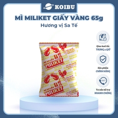 COLUSA - Mì Miliket giấy vàng gói 65g hương vị Sa tế, Mì sa tế gói giấy vàng Miliket, Mì giấy Miliket - 65g/gói - 00843