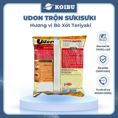 ACECOOK - Mì trộn Udon Sưkisưki hương vị Bò xốt Teriyaki, Mì Udon Sưki Sưki trộn, Mì udon Suki Acecook - 82g/gói - 00037