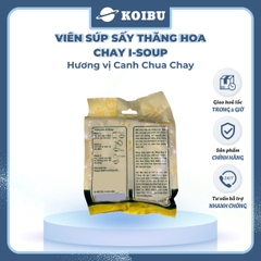 NFC - Viên súp sấy thăng hoa I-Soup hương vị Canh chua chay, Canh chua I-Soup, Canh ăn liền I Soup - 50g/lốc - 00725