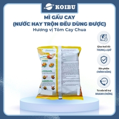 ASIAFOODS - Mì Gấu Cay hương vị Tôm cay chua, Mì Gấu Cay tôm chua cay, Mì Gấu Đỏ tôm chua cay sợi dẹt - 82g/gói - 00847