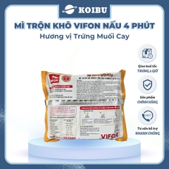 VIFON – Mì Vifon nấu 4 phút hương vị trứng muối cay - Mì gói Vifon, Mì nấu Vifon, Mì trộn, mì trộn vị trứng muối, Mì trứng muối cay trộn Vifon, Mì trộn nấu 4 phút trứng muối cay, Mì Vifon trộn trứng muối cay - 105g/gói - 00220