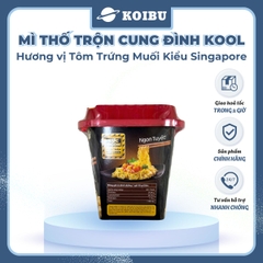 AFOTECH - Mì thố trộn Cung Đình Kool hương vị Tôm trứng muối, Mì trộn trứng muối Cung Đình Kool - 90g/thố - 00321