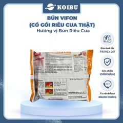 VIFON - Bún Vifon hương vị Bún riêu cua (có cua thật), Bún riêu Vifon, Vifon bún riêu cua Vifon - 80g/gói - 00143