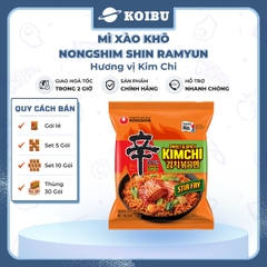 NONGSHIM - Mì trộn Shin Ramyun hương vị Kim chi, Mì Shin kim chi khô Hàn Quốc, Mì khô kim chi Shin - 120g/gói - 00060