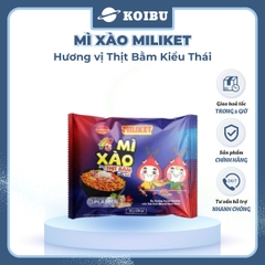 COLUSA - Mì xào Miliket hương vị Thịt bằm kiểu Thái, Mì trộn thịt bằm kiểu Thái Miliket Mì ăn liền - 85g/gói - 00853