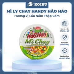 ACECOOK - Mì ly Handy Hảo Hảo hương vị lẩu nấm thập cẩm chay - Mì chay Handy Hảo Hảo lẩu nấm thập cẩm chay - Mì Handy Hảo Hảo ly chay lẩu nấm thập cẩm - Mì ly Hảo Hảo Handy lẩu nấm thập cẩm chay - 66g/ly - 00019