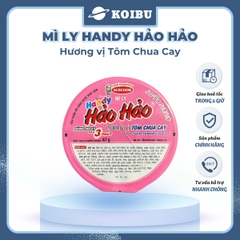 ACECOOK - Mì ly Handy Hảo Hảo hương vị Tôm chua cay, Mì ly Hảo Hảo tôm chua cay, Mì tôm chua cay ăn liền - 67g/ly - 00017