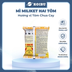 COLUSA - Mì giấy Miliket Hai Tôm gói vị Tôm chua cay, Mì tôm hiệu Hai Tôm Miliket hiệu 2 Tôm Colusa - 70g/gói - 00097