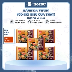 VIFON - Bánh đa Vifon cua thật, bánh đa cua thịt thật Vifon , bánh đa có gói cua thật Vifon - 90g/gói - 00009