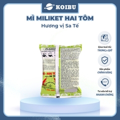 COLUSA - Mì giấy Miliket Hai Tôm gói vị Sa tế, Mì tôm hiệu Hai Tôm Miliket hiệu 2 Tôm Colusa ăn liền - 70g/gói - 00096