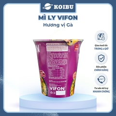 VIFON - Mì ly Vifon hương vị Gà - Mì ly Gà Vifon, Mì ly hương vị Gà 60g, Mì Gà ly ăn liền - 60g/ly - 00229