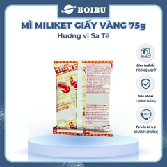 COLUSA - Mì Miliket giấy vàng gói 75g hương vị Sa tế, Mì giấy Miliket sate, Mì gói giấy vàng sa tế Miliket - 75g/gói - 00091
