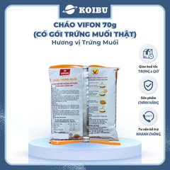 VIFON - Cháo Vifon 70g hương vị Trứng muối (có gói trứng muối thật), Vifon Cháo trứng muối Vifon - 70g/gói - 00157