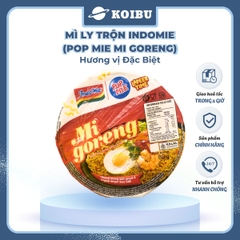 INDOFOOD - Mì trộn Ly Indomie đặc biệt, Mì xào khô Indomie ly đặc biệt, Mì ly Indomie Pop Mie Mi Goreng - 80g/ly - 00474