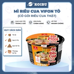 VIFON - Mì Vifon tô riêu cua thật, Vifon tô thịt thật Riêu cua Vifon, mì tô riêu cua Vifon thịt thật - 90g/tô - 00583