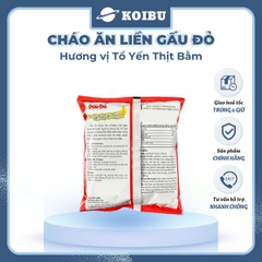 ASIAFOODS - Cháo ăn liền Gấu đỏ hương vị Tổ yến thịt bằm, Cháo tổ yến Gấu đỏ thịt bằm, Cháo yến Gấu Đỏ - 50g/gói - 00341