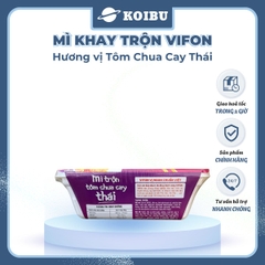 VIFON - Mì khay trộn Vifon hương vị Tôm chua cay Thái, Vifon Mì trộn Tôm chua cay Thái Vifon - 90g/khay - 00481