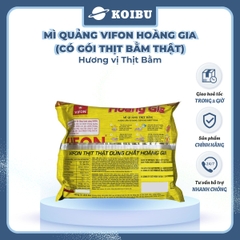 VIFON - Mì Hoàng Gia hương vị Mì quảng thịt bằm (có thịt thật), Vifon Mì quảng Hoàng Gia Vifon - 130g/gói - 00209