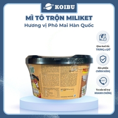 COLUSA - Mì tô trộn Miliket hương vị Phô mai Hàn Quốc, Mì trộn Miliket Phô mai Hàn Quốc, Mì Miliket - 105g/tô - 00566