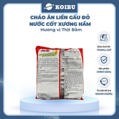 ASIAFOODS - Cháo dinh dưỡng nước cốt xương hầm Gấu đỏ hương vị Thịt bằm, Cháo thịt bằm Gấu đỏ ăn liền - 57g/gói - 00712