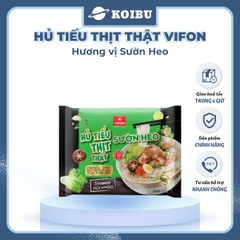 VIFON - Hủ tiếu thịt thật Vifon hương vị Sườn heo (có gói thịt thật), Hủ tíu Sườn heo thịt thật - 90g/gói - 00855