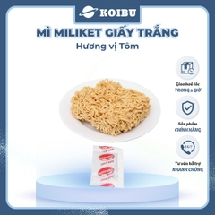COLUSA - Mì Miliket gói giấy trắng hương vị Tôm, Mì tôm gói giấy trắng Miliket, Mì giấy Miliket - 65g/gói - 00088