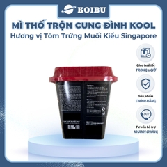 AFOTECH - Mì thố trộn Cung Đình Kool hương vị Tôm trứng muối, Mì trộn trứng muối Cung Đình Kool - 90g/thố - 00321