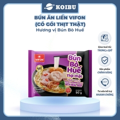 VIFON - Bún Bò Huế Vifon thịt thật, Bún Bò Huế thịt thật Vifon, Bún Bò Huế ăn liền Vifon, Bún Vifon - 90g/gói - 00889