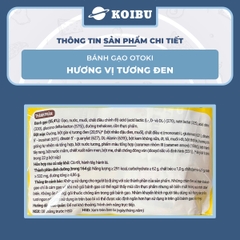 OTOKI - Bánh gạo Otoki hương vị Tương đen, Bánh gạo Tương đen Otoki Jin, Bánh gạo tương đen Jin Ottogi - 164g/gói - 00689