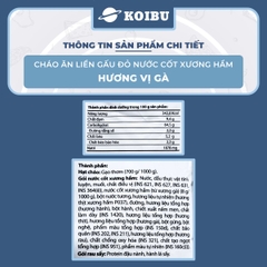 ASIAFOODS - Cháo dinh dưỡng nước cốt xương hầm Gấu đỏ hương vị Thịt gà, Cháo thịt gà Gấu đỏ ăn liền - 57g/gói - 00713