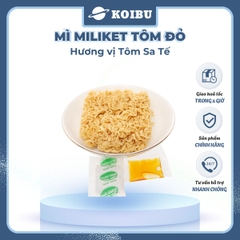 COLUSA - Mì Miliket Tôm Đỏ gói vị Tôm sa tế, Mì tôm sa tế Tôm Đỏ Miliket, Mì giấy Miliket Colusa - 80g/gói - 00093
