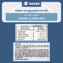 VIFON - Hủ tiếu Vifon hủ tiếu Sườn heo, Hủ tíu Sườn heo Vifon, Vifon Hủ tiếu Sườn heo, Hủ tíu Vifon - 65g/gói - 00165