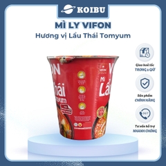 VIFON - Mì ly Vifon hương vị Lẩu Thái Tomyum - Mì ly vị lẩu Thái Tomyum, Mì lẩu Thái Tomyum ly 60g - 60g/ly - 00231