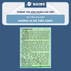 COLUSA - Hủ tiếu Miliket hương vị Chay, Miliket hủ tiếu chay gói, Hủ tíu chay ăn liền Miliket - 65g/gói - 00123