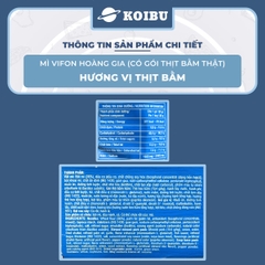 VIFON - Mì Hoàng Gia hương vị Thịt Bằm (có gói thịt bằm thật), Mì thịt bằm Hoàng Gia Vifon ăn liền - 130g/gói - 00213