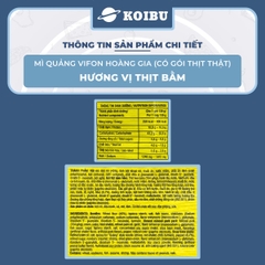 VIFON - Mì Hoàng Gia hương vị Mì quảng thịt bằm (có thịt thật), Vifon Mì quảng Hoàng Gia Vifon - 130g/gói - 00209