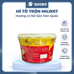 COLUSA - Mì tô trộn Miliket hương vị Hải sản Hàn Quốc, Mì trộn Miliket Hải sản Hàn Quốc, Mì Miliket - 105g/tô - 00565