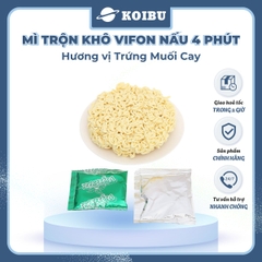 VIFON – Mì Vifon nấu 4 phút hương vị trứng muối cay - Mì gói Vifon, Mì nấu Vifon, Mì trộn, mì trộn vị trứng muối, Mì trứng muối cay trộn Vifon, Mì trộn nấu 4 phút trứng muối cay, Mì Vifon trộn trứng muối cay - 105g/gói - 00220