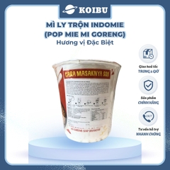 INDOFOOD - Mì trộn Ly Indomie đặc biệt, Mì xào khô Indomie ly đặc biệt, Mì ly Indomie Pop Mie Mi Goreng - 80g/ly - 00474