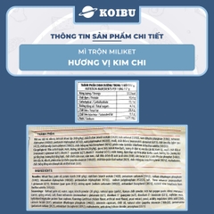 COLUSA - Mì trộn Miliket hương vị Kim chi, Mì trộn kim chi Miliket, Mì Miliket trộn kim chi ăn liền- 117g/gói - 00552