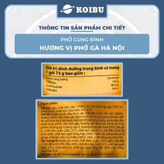AFOTECH - Phở Cung Đình hương vị Phở gà Hà Nội, Phở gà Cung Đình, Phở bò Hà Nội Cung Đình ăn liền - 68g/gói - 00313
