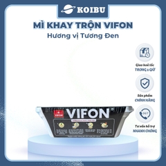 VIFON - Mì khay trộn Vifon hương vị Tương đen (có gói xốt Tương đen), Mì xào tương đen Vifon khay - 90g/khay - 00240