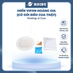 VIFON - Miến Hoàng Gia hương vị Cua (có gói riêu cua thật), Miến cua Hoàng Gia, Miến cua Vifon - 105g/gói - 00184