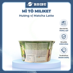 COLUSA - Mì trộn Miliket Matcha xốt kem, Mì gói Miliket trộn Matcha sốt kem, Mì trộn Colusa Trà xanh - 90g/tô - 00036
