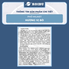 COLUSA - Phở Bò Miliket, Phở Miliket bò, Phở bò gói Miliket, Phở bò ăn liền, Phở vị bò Miliket - 60g/gói - 00098