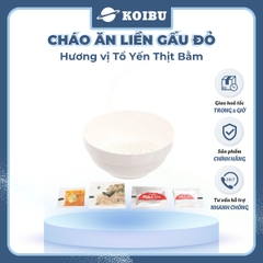 ASIAFOODS - Cháo ăn liền Gấu đỏ hương vị Tổ yến thịt bằm, Cháo tổ yến Gấu đỏ thịt bằm, Cháo yến Gấu Đỏ - 50g/gói - 00341