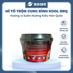 AFOTECH - Mì TÔ trộn Cung Đình Kool hương vị BBQ sườn nướng kiểu Hàn Quốc - Tô Cung Đình Kool BQQ sườn nướng kiểu Hàn Quốc - Cung Đình Kool Tô Mì ăn liền Micoem - 105g/tô - 00322