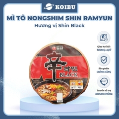 NONGSHIM - Mì tô Shin Ramyun Black, tô Nongshim Shin Black Ramyun, mì tô ăn liền Hàn Quốc Shin Ramyun - 00133