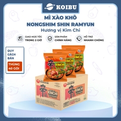 NONGSHIM - Mì trộn Shin Ramyun hương vị Kim chi, Mì Shin kim chi khô Hàn Quốc, Mì khô kim chi Shin - 120g/gói - 00060