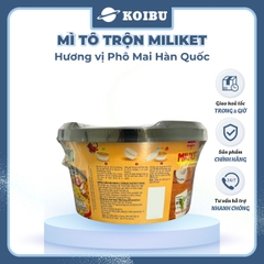 COLUSA - Mì tô trộn Miliket hương vị Phô mai Hàn Quốc, Mì trộn Miliket Phô mai Hàn Quốc, Mì Miliket - 105g/tô - 00566